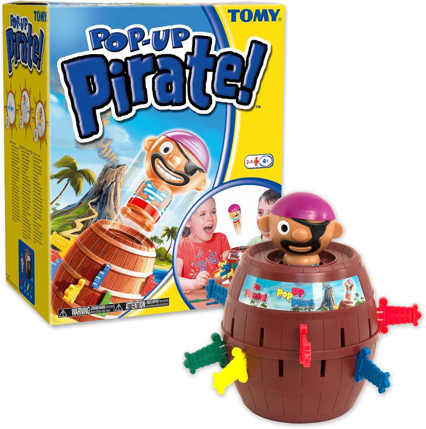 Hot TOMY Pop Up Pirate Board Game - Family and Preschool Kids Games for Family Game Night - Winter Break Activities- Girls and Boys Games - 2-4 Players - Ages 4 Years and Up