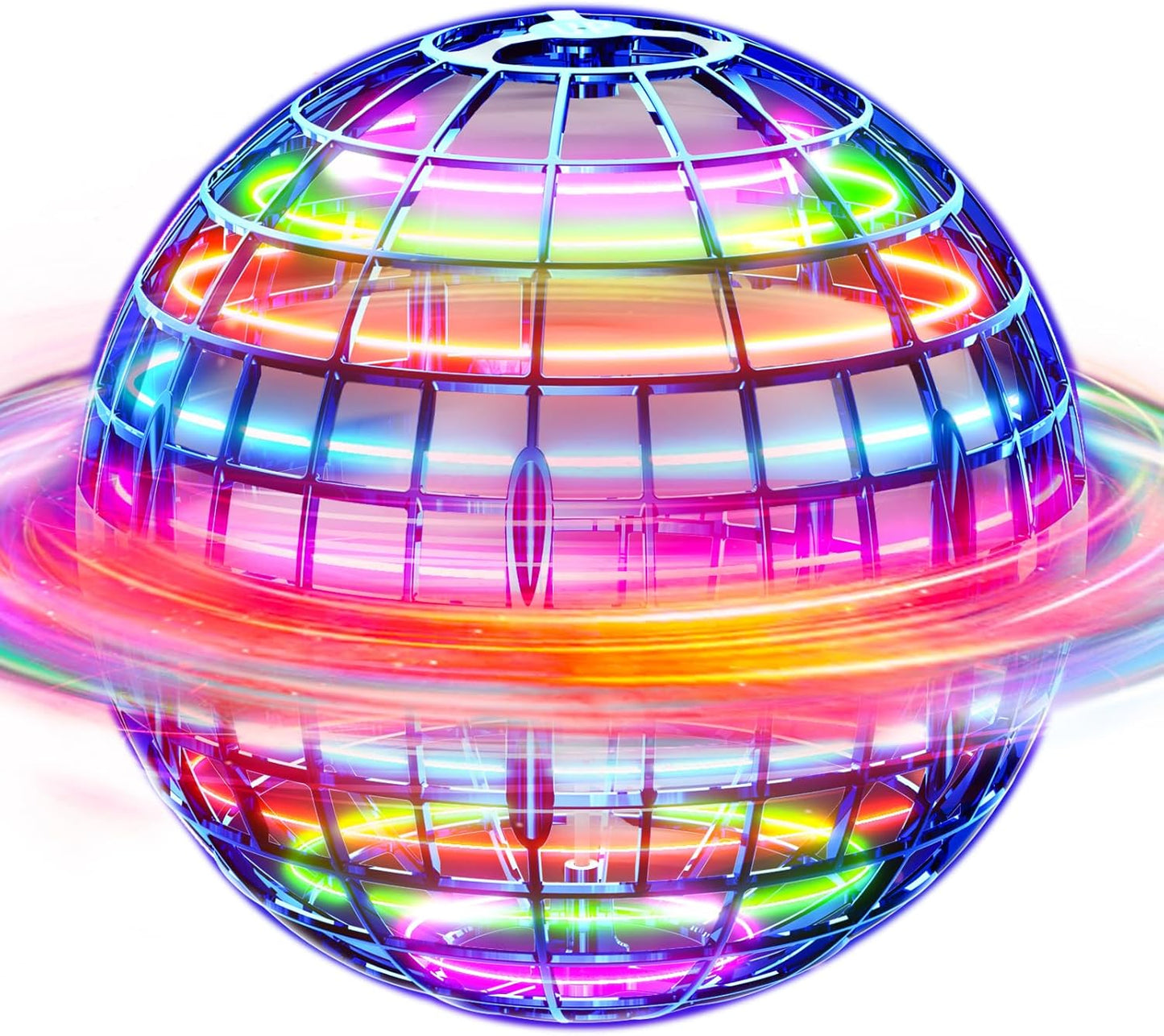 HotIvtivfu Flying Orb Ball (Blue, 2026 Upgraded) with Dazzling Lights, Magic Hover Spinner, Cool Boomerang Drone, Floating Cosmic Globe, Kids Toys Gifts for 6 7 8 9 10 Year Old Boys Girls
