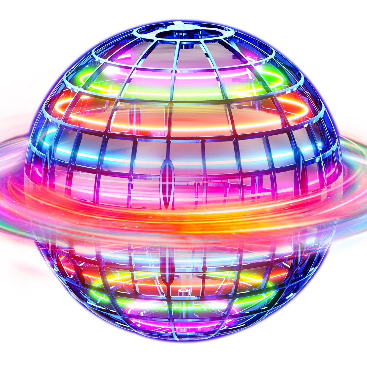 HotIvtivfu Flying Orb Ball (Blue, 2026 Upgraded) with Dazzling Lights, Magic Hover Spinner, Cool Boomerang Drone, Floating Cosmic Globe, Kids Toys Gifts for 6 7 8 9 10 Year Old Boys Girls
