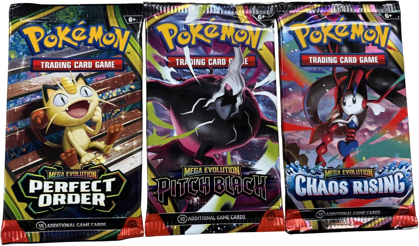 HotPokemon Trading Card Game Random Sealed 3 Booster Packs 100% Authentic