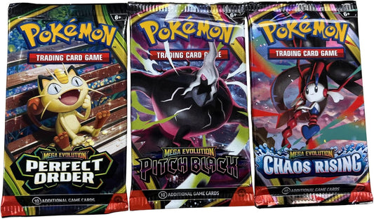 HotPokemon Trading Card Game Random Sealed 3 Booster Packs 100% Authentic