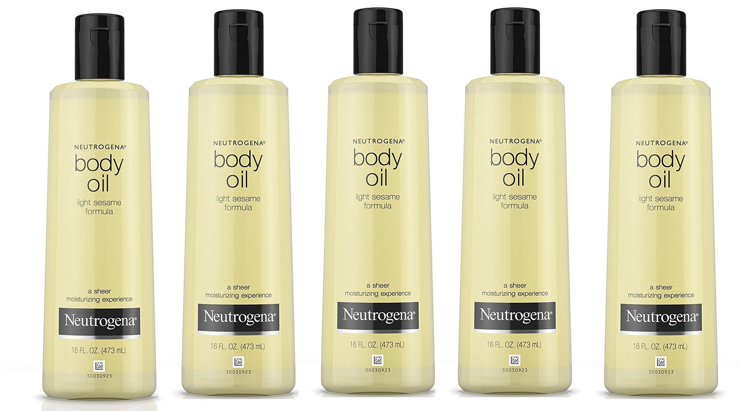 HotNeutrogena Body Oil Light Sesame Formula, 8.5 fl oz, Radiant Glow Moisturizer for Dry Skin, Bath & Shower Oil For Smooth and Hydrated Skin
