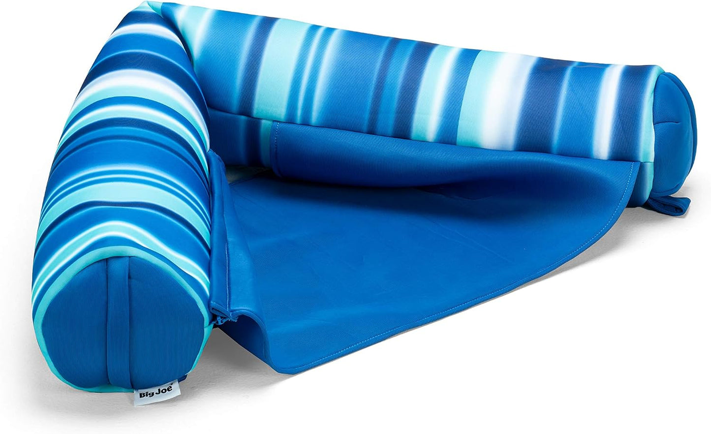 HotBig Joe Noodle Sling No Inflation Needed Pool Seat with Armrests, Blurred Blue Double Sided Mesh, Quick Draining Fabric, 3 feet