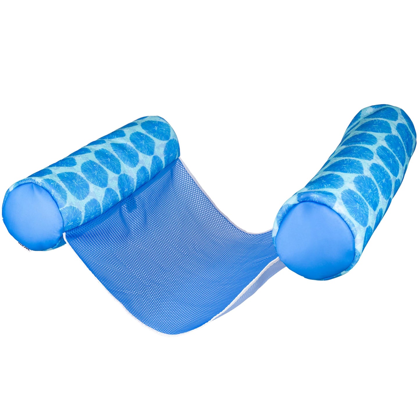 HotBig Joe Noodle Sling No Inflation Needed Pool Seat with Armrests, Blurred Blue Double Sided Mesh, Quick Draining Fabric, 3 feet