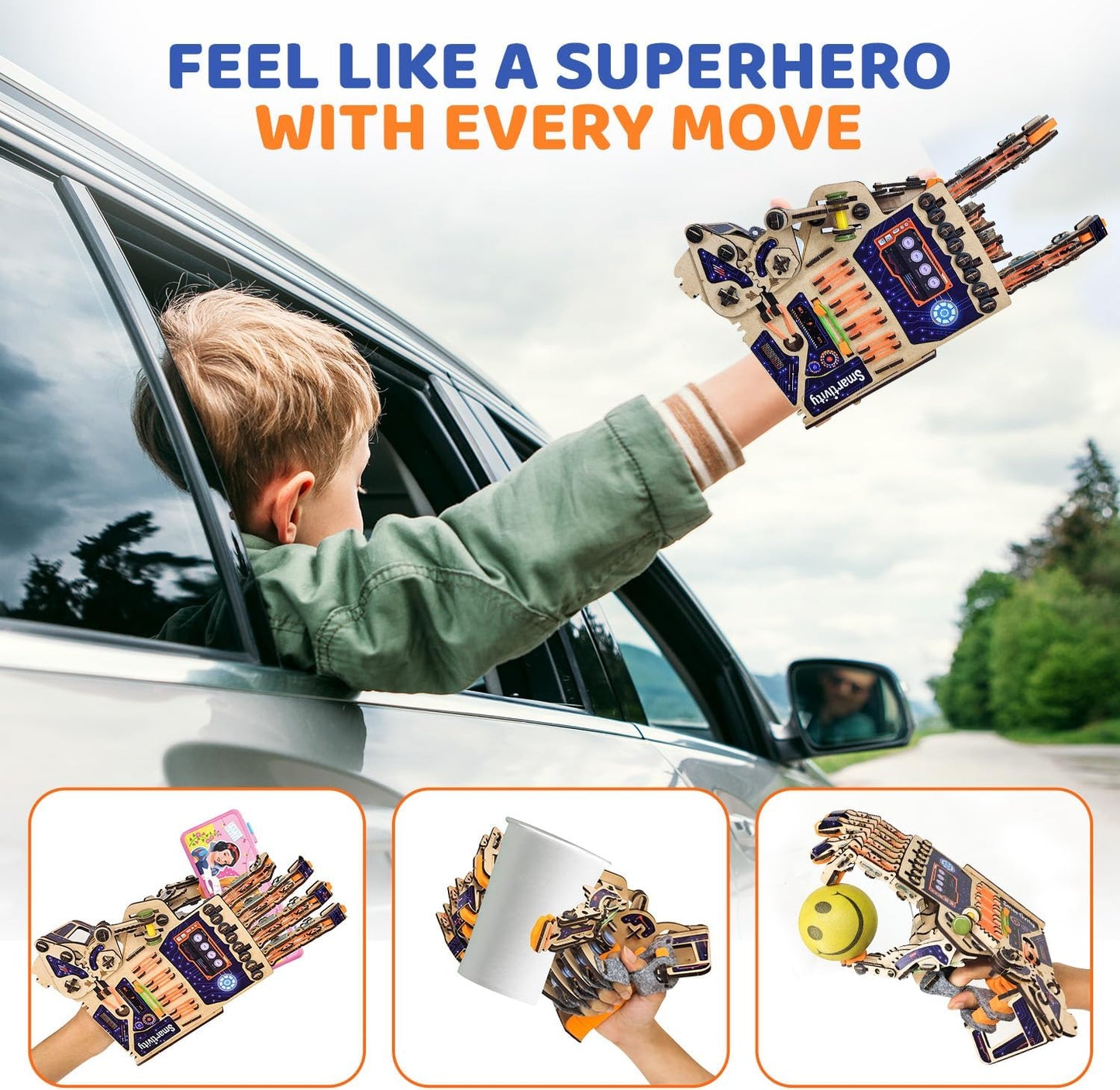 Hot Smartivity DIY Robotic Mechanical Hand STEM Toy for Kids 8-14 Years Old | Parents Choice Award Winner I Birthday Gift for Kids | Engineering Kit for 8, 9, 10, 11, 12, 13, 14 Years Old Boys & Girls