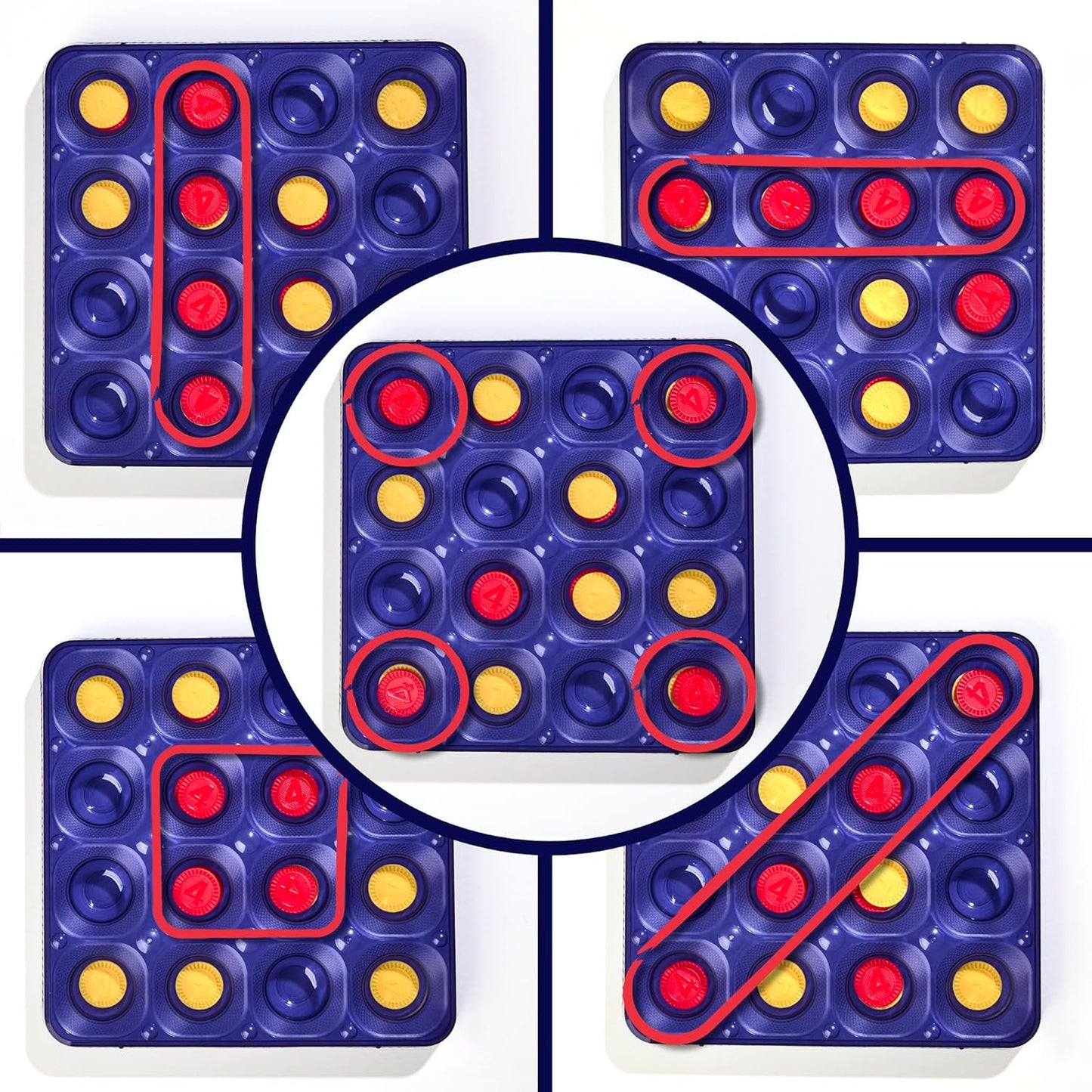 Hot Connect 4 Frenzy Game | Bounce Discs 4 The Win | Family Party Games for Kids, Teens, and Adults | Ages 8+ | 2 to 6 Players | 10 Mins. | Portable Games