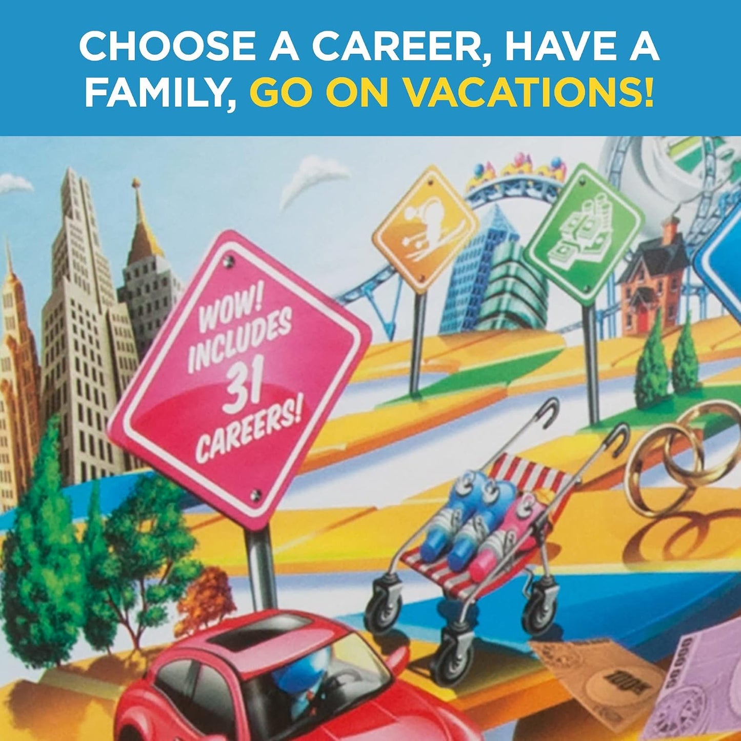 Hot Hasbro Gaming The Game of Life Board Game, Family Games for Kids Ages 8+, Includes 31 Careers, Family Board Games for 2-4 Players, (Amazon Exclusive)