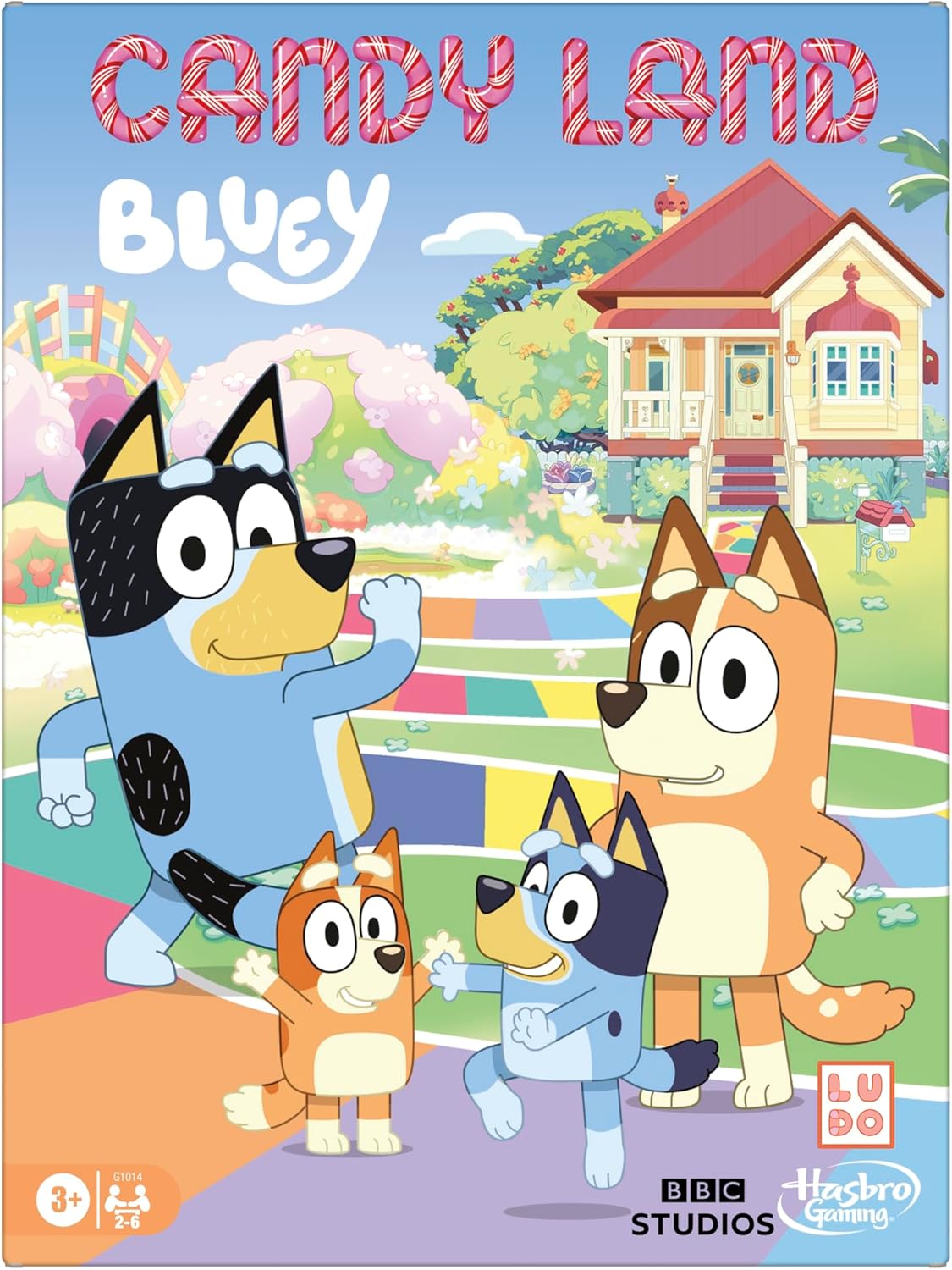 HotHasbro Gaming Candy Land Bluey Edition Board Game | Ages 3 and Up | 2-6 Players | Play as Dad, Mum, Bluey, Bingo, Muffin, or Socks | Preschool Games | Kids Gifts (Amazon Exclusive)