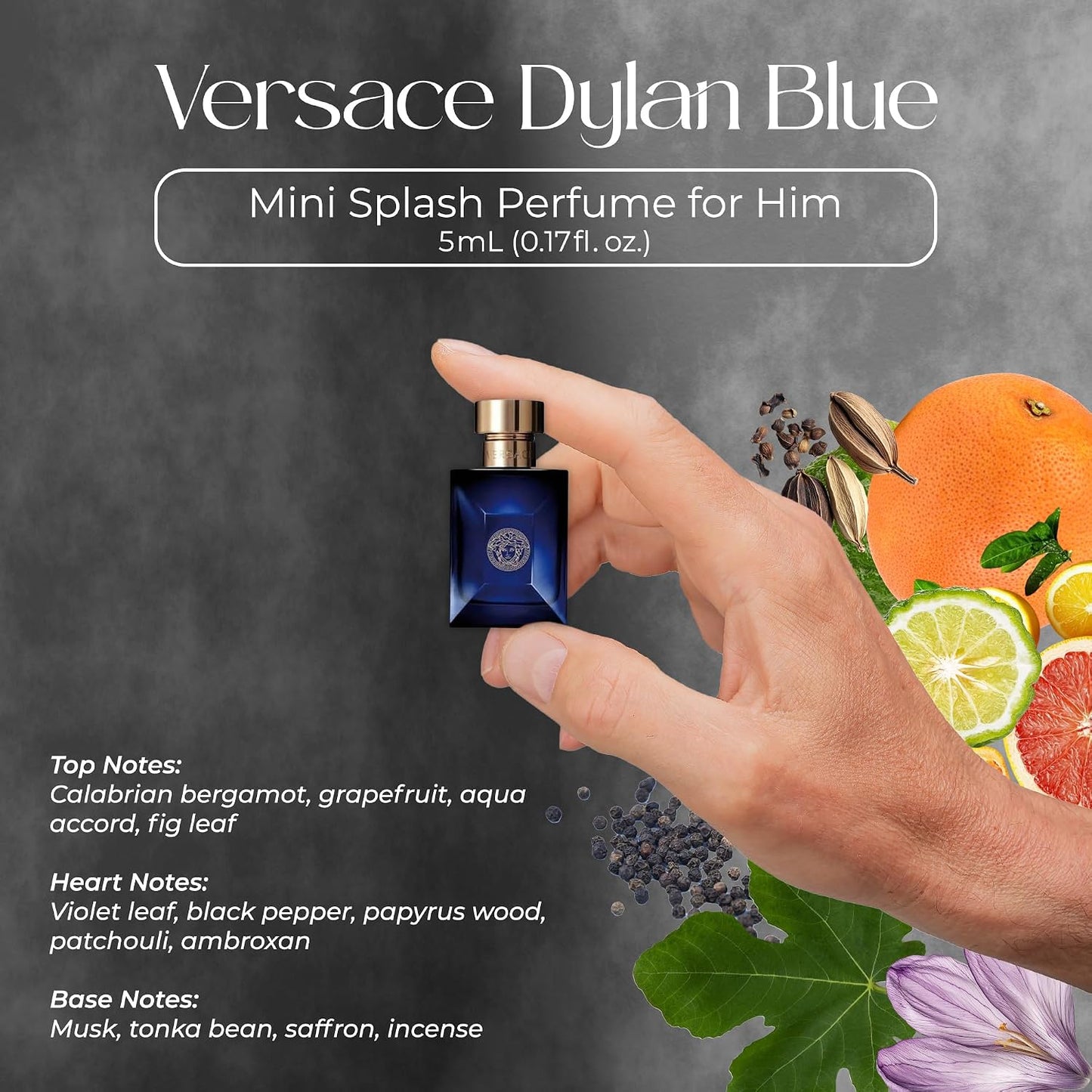 Hot Versace 4 Piece Mini Gift Set for Men | Includes Eros, Dylan Blue Pour Homme, Eau Fraiche, Eros Flame EDP, Mini Sampler Gift Set