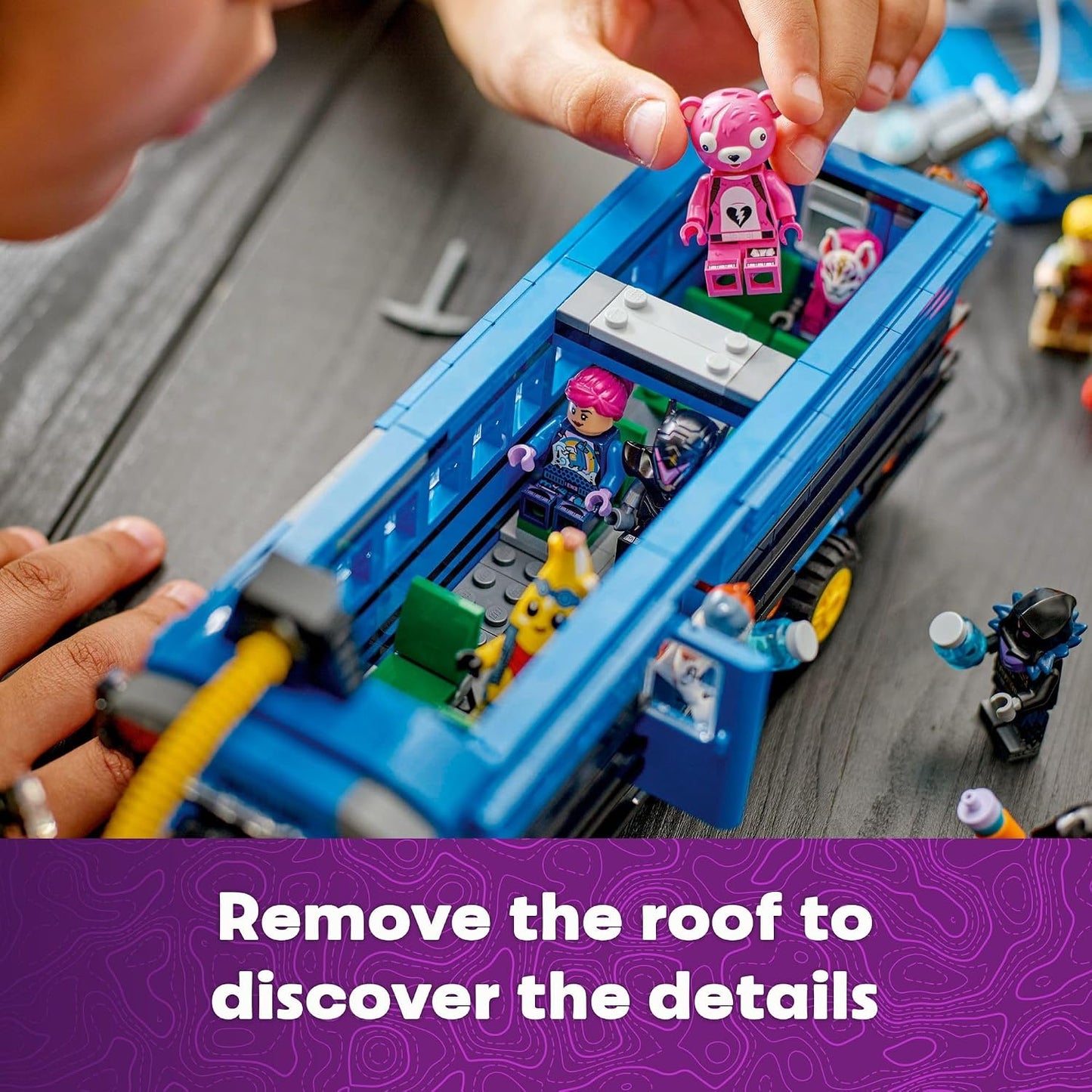 Hot LEGO Fortnite Battle Bus Building Toy - Collectible Fortnite Toy for Kids, Boys & Girls, Ages 10+ - Pretend Play Set with 9 Minifigures from Video Game - Gift for Birthdays - 77073