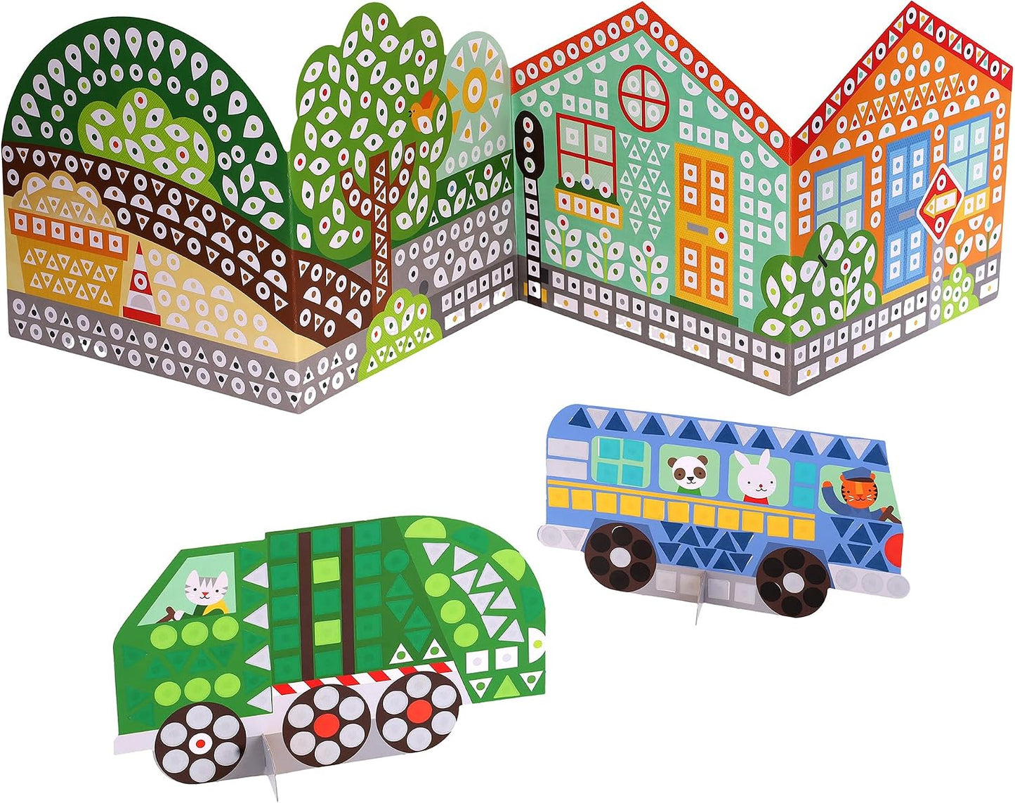 Hot Petit Collage Mosaic Sticker Activity: On the Move