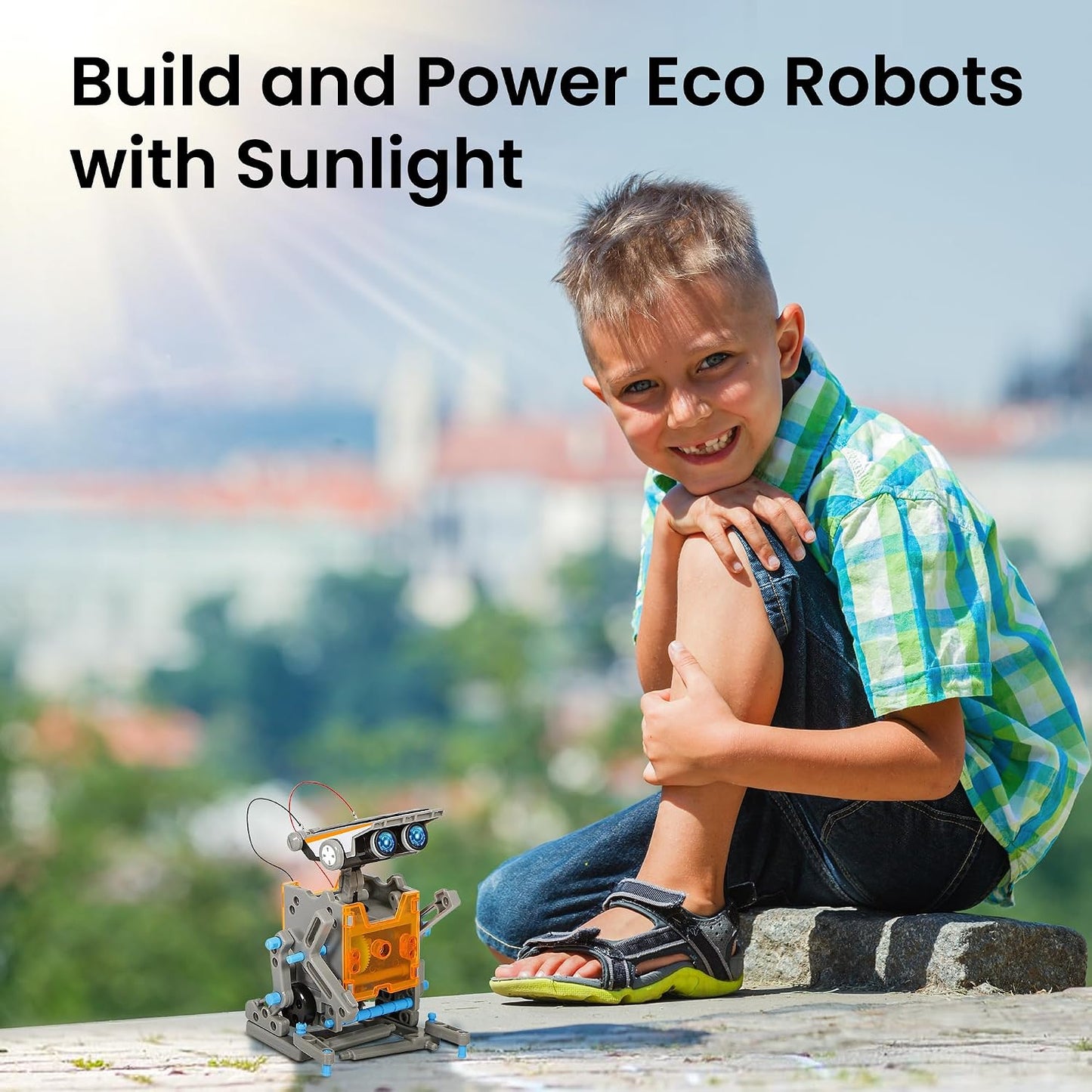 HotSillbird 12-in-1 Solar Robot Building Kit STEM Gift for Boys Aged 8-13, DIY Science Educational Robotic Toys for Kids Teens Birthday, Powered by the Sun with 190 Pieces