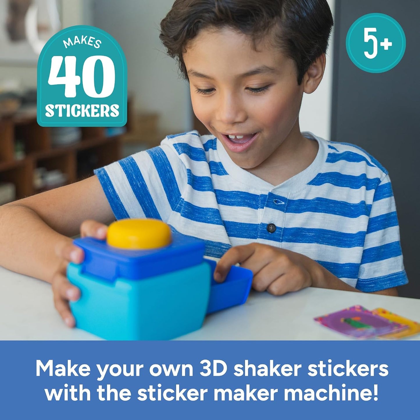Hot Educational Insights 3D Sticker Maker Kit - Arts and Crafts for Kids Ages 4-8, Make Your Own 3D Stickers, Sticker Making Machine, DIY Puffy Stickers for Kids, Mess-Free Toddler Craft Kit
