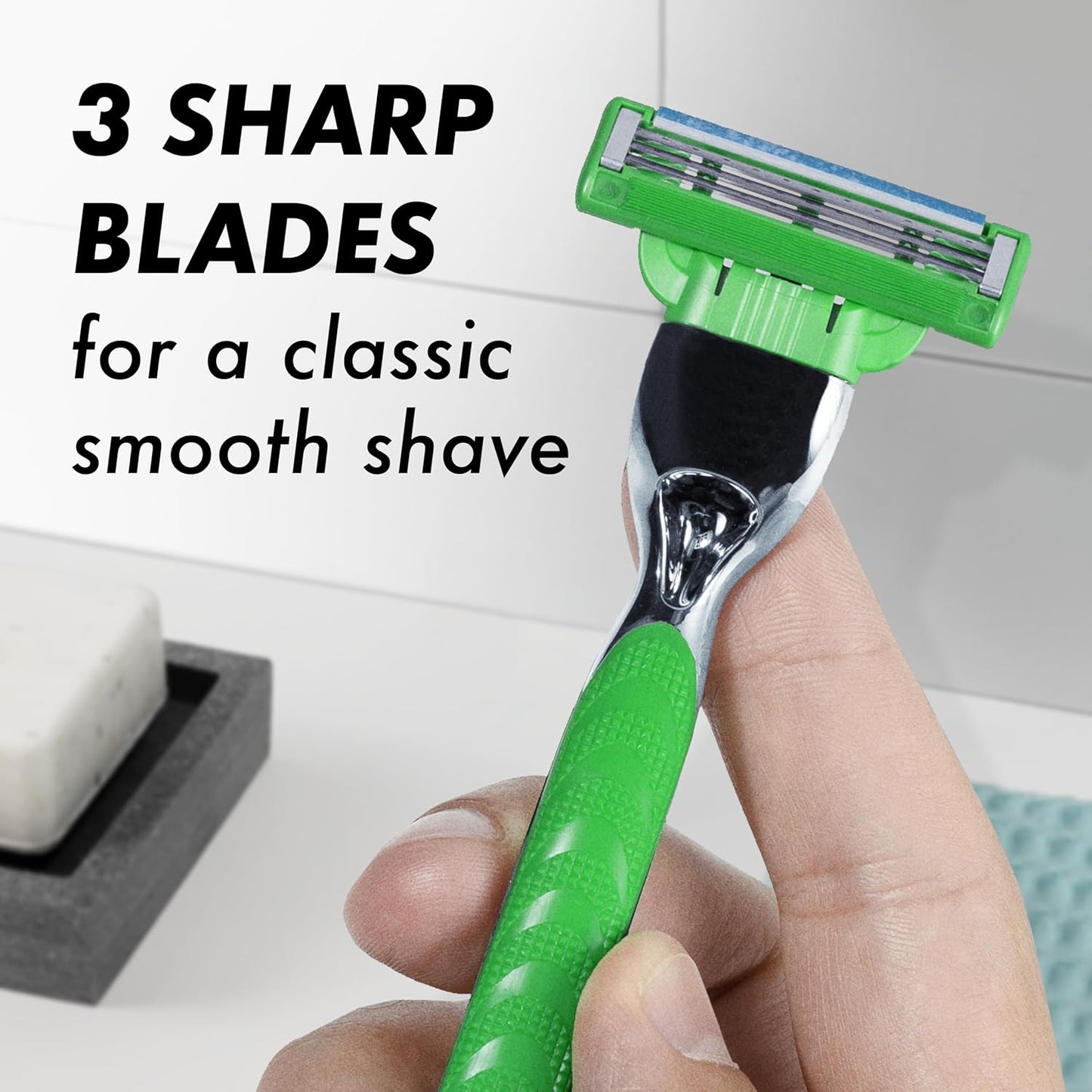 HotGillette Mach3 Sensitive Mens Shaving Razor Blade Refills, 20 Count