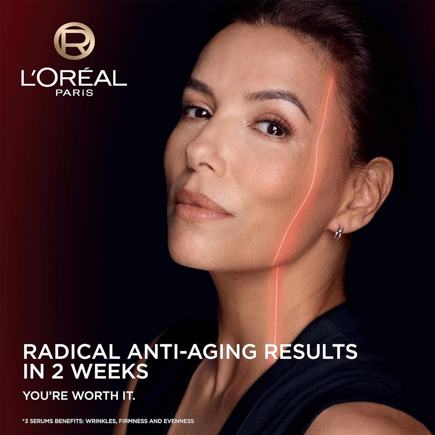HotL'Oreal Paris Revitalift Triple Power Face Serum with Tri-Peptides, Hyaluronic Acid and Vitamin C, Anti Aging, Anti Wrinkle Serum to Firm and Brighten, 1 FL oz, + Sample