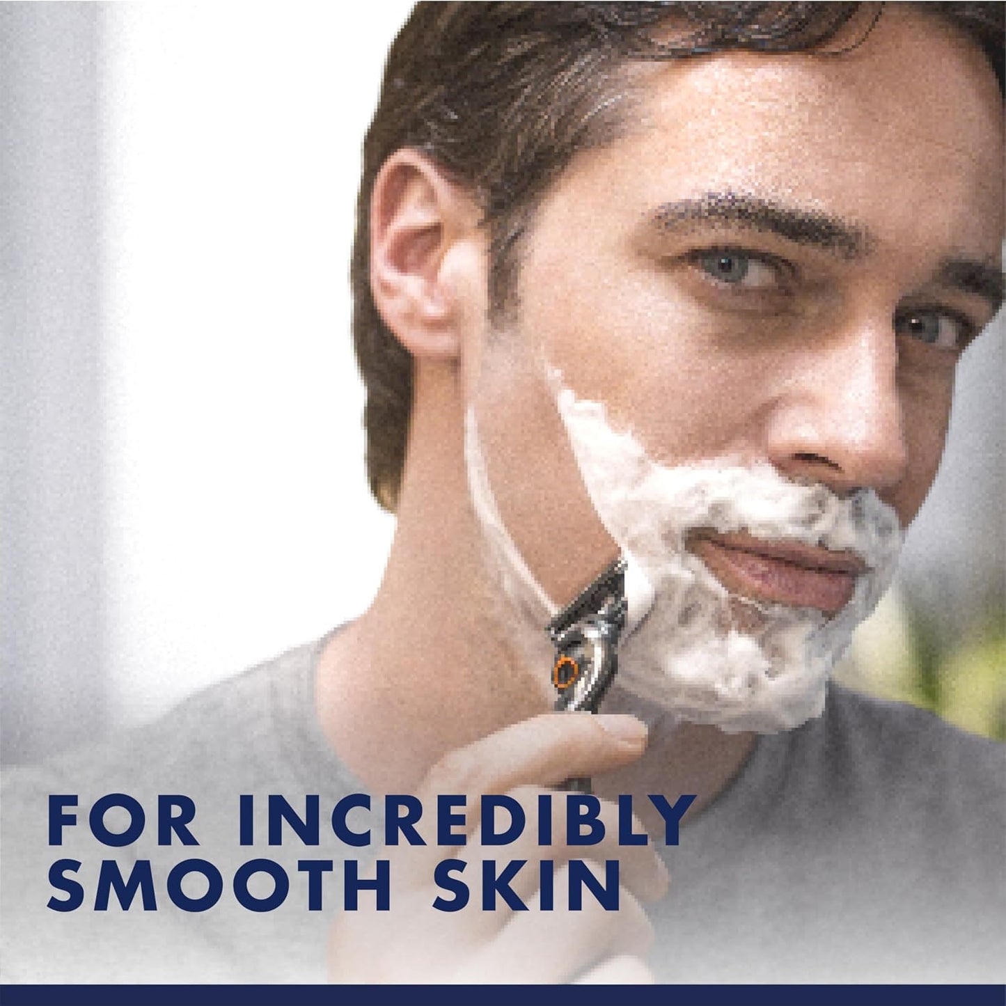 HotGillette PRO Shaving Gel For Men Cools To Soothe Skin And Hydrates Facial Hair, TWIN PACK - Total 14oz, ProGlide Sensitive 2 in 1 Shave Gel