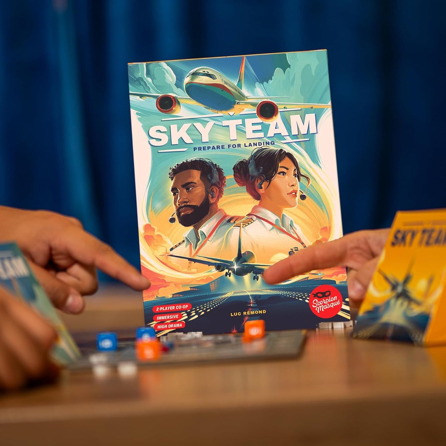 HotScorpion Masqué Sky Team | Voted Game of the Year 2024 | Best 2 Player Game | Work Together to Land the Plane | Ages 12+ | 20 Minutes