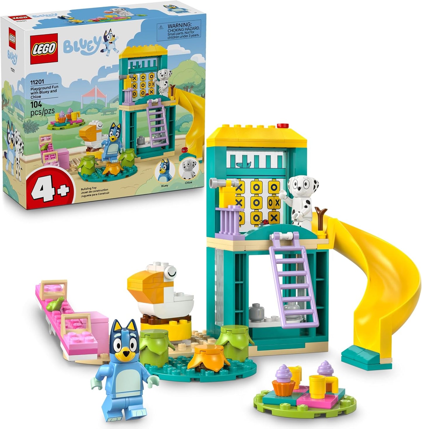 Hot LEGO Bluey Playground Fun with Bluey and Chloe Sensory Building Blocks - Preschool Pretend Play & Learning Toys for Kids - 4 Year Old Girl & Boy Birthday Gifts - 11201