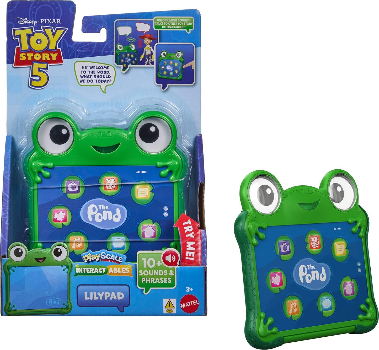Hot Mattel Disney and Pixar Toy Story 5 Interactables Lilypad | 6-inch Playscale Talking Figure, Movie Phrases, Converses with Other Characters in the Line