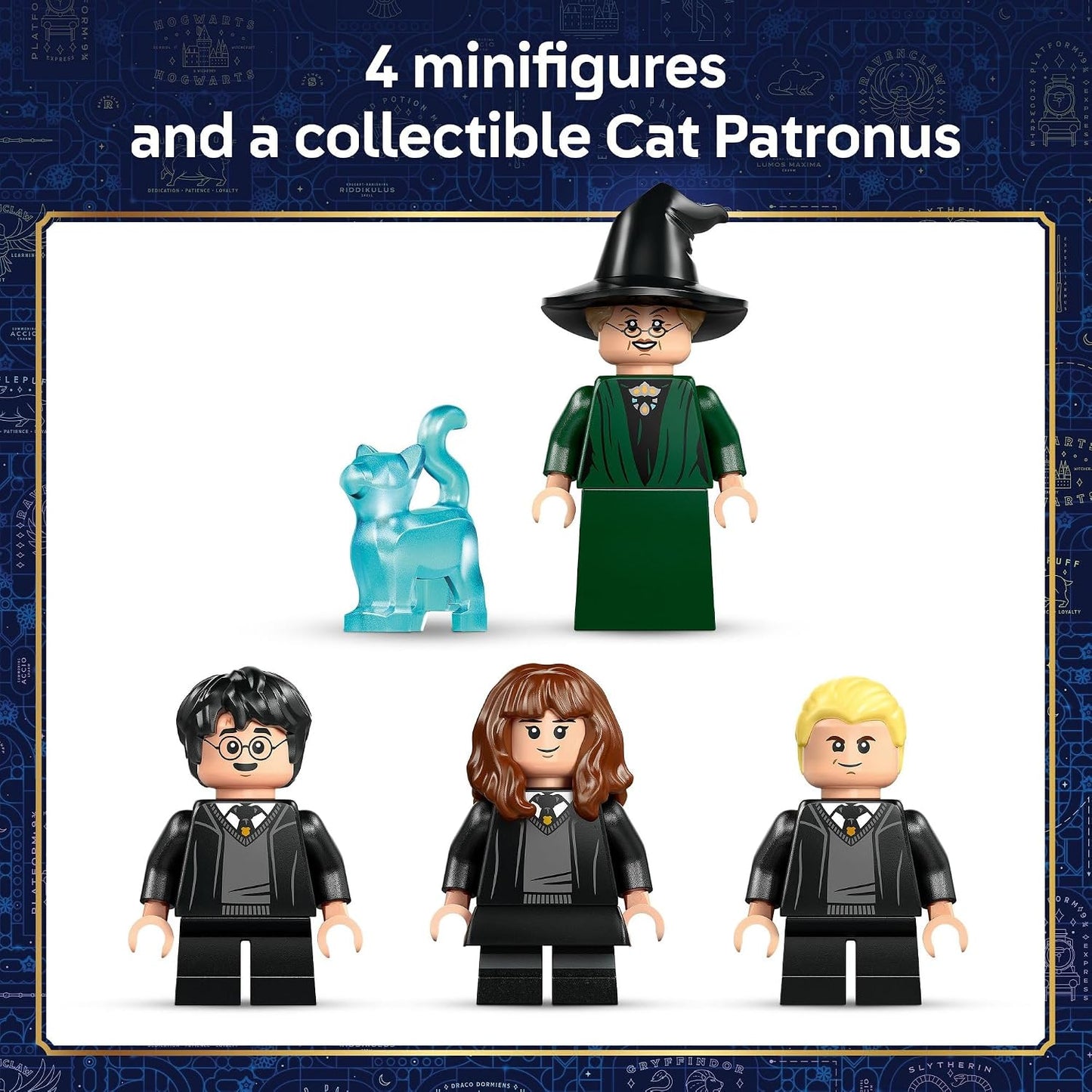 HotLEGO Harry Potter Hogwarts Castle: Sorting Hat Ceremony Building Toy for Boys, Girls - Pretend Play Set for Kids, Ages 7+ - W/4 Minifigures & Cat Patronus Toy Figure - Gift Idea for Birthdays - 76460
