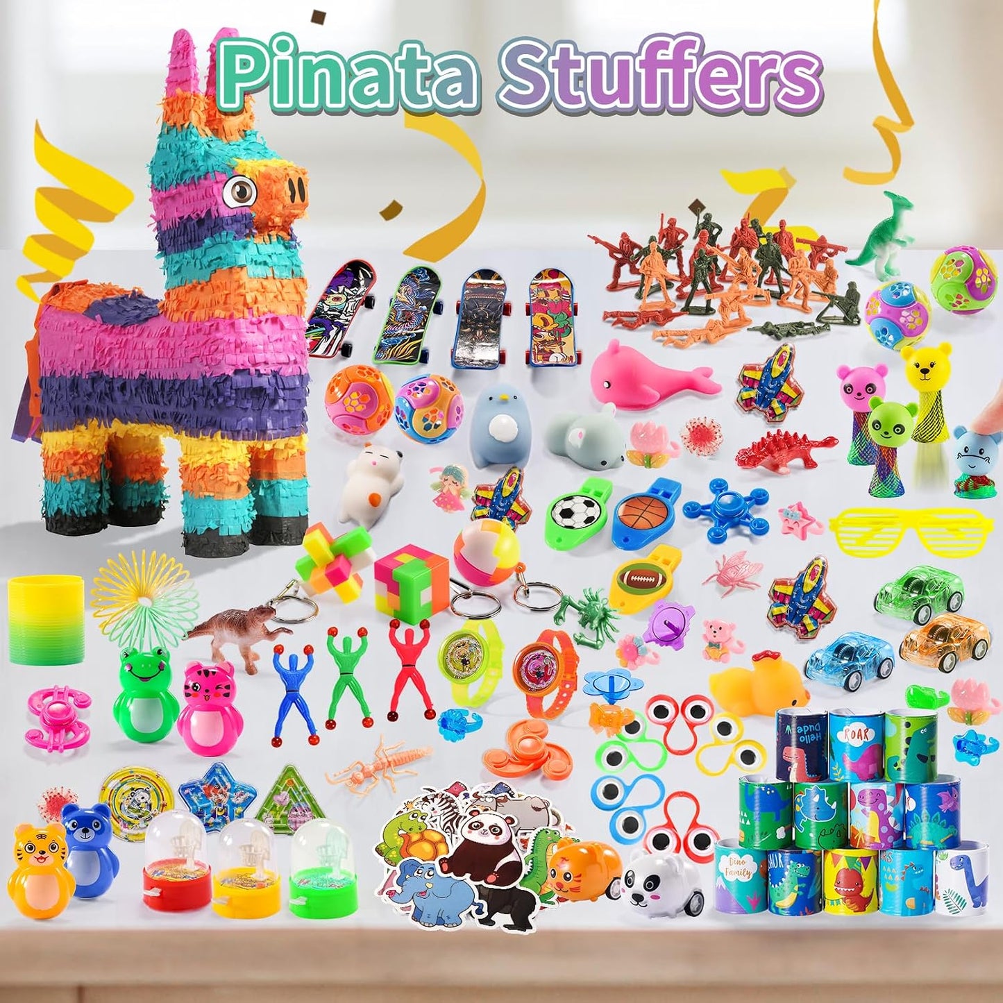 Hot 300 PCS Party Favor for Kids Goodie Bags Stuffers, Prize Box Toys for Kids Classroom Bulk, Small Fidget Toys Pinata Egg Fillers, Treasure Chest for Students Rewards, Carnival Prizes, Birthday Gifts