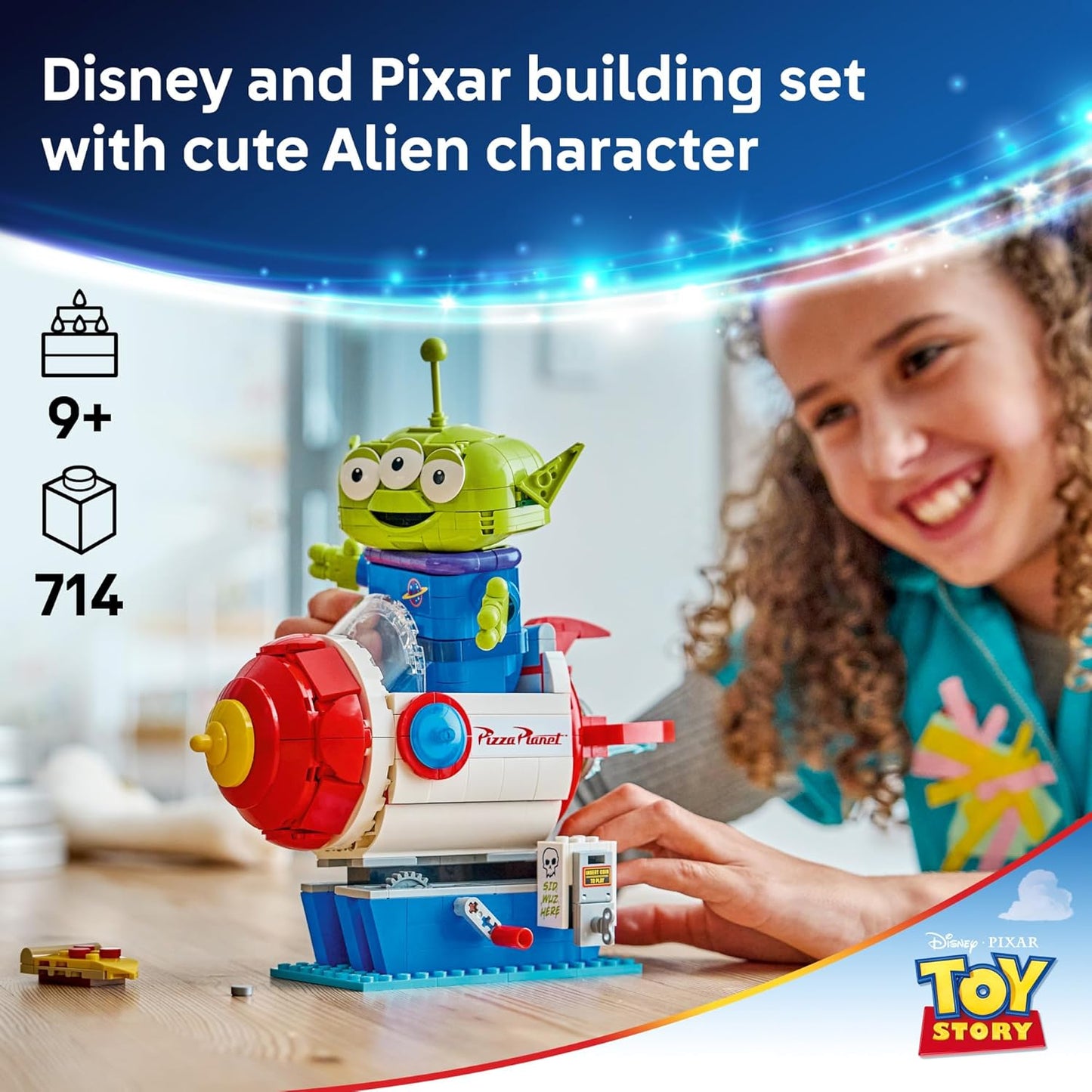 HotLEGO Disney and Pixar Toy Story Alien with Pizza Planet Rocket Ride - Building Toy for Girls & Boys, Ages 9+ - Disney Gift Idea - Kids Bedroom Decor - 43307