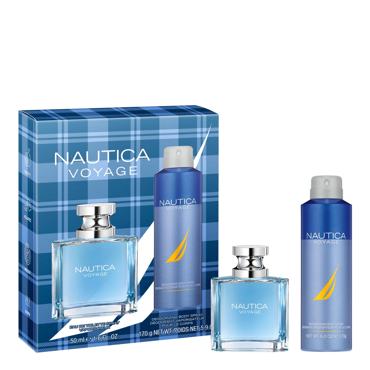 HotNautica Voyage Eau De Toilette, Cologne and Fragrance For Men, Fresh, Romantic, Fruity Scent Woody, Aquatic Notes of Apple, Water Lotus, Cedarwood, and Musk Ideal Day Wear, Long Lasting 6.7Fl oz |