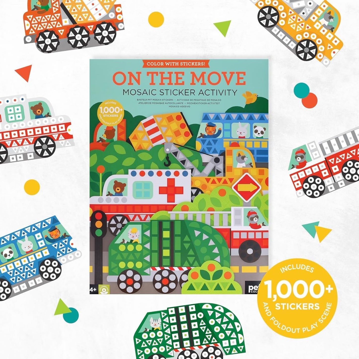 Hot Petit Collage Mosaic Sticker Activity: On the Move