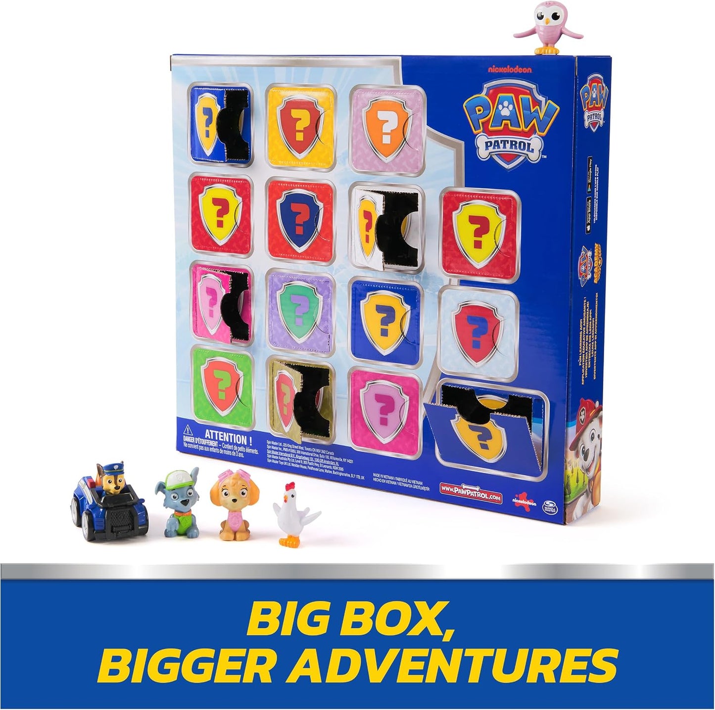 HotPaw Patrol Rewards Box Gift Pack, 8 Mini Figures, 2 Animal Figures, 4 Sticker Sheets & 1 Pup Squad Racer, Kids Toys for Boys & Girls Ages 3 and Up