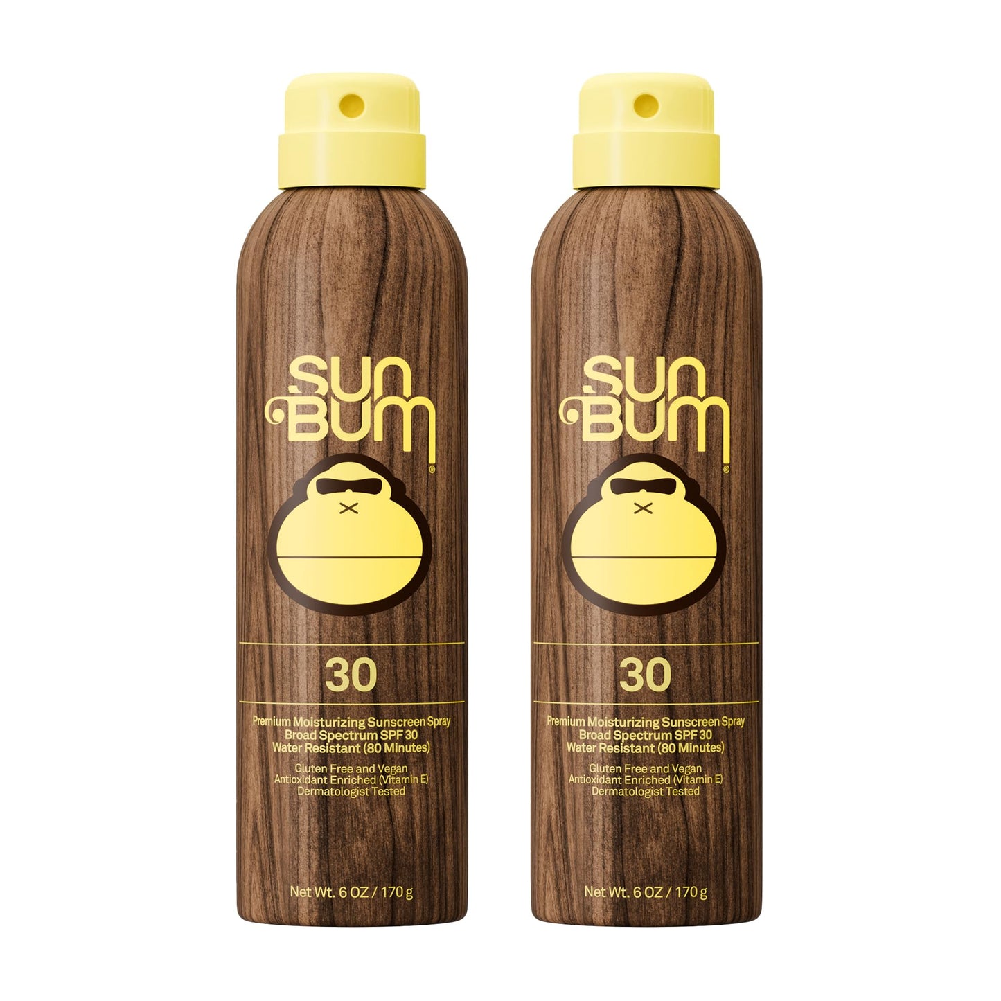 HotSun Bum Original SPF 50 Sunscreen Body Spray - Broad Spectrum Moisturizing Sunscreen with Vitamin E - Hawaii 104 Act Compliant (Made without Octinoxate & Oxybenzone) - 6 oz