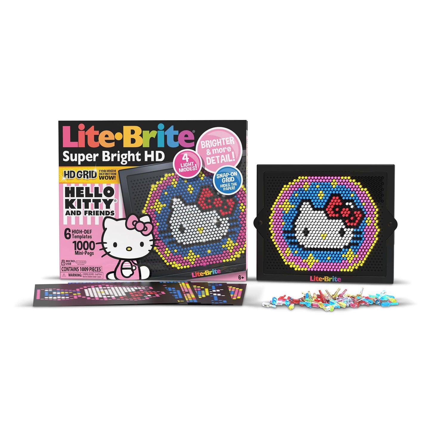 Hot Lite Brite Super Bright HD, Pokemon Edition - Creative Retro Light-Up Screen – Educational Play for Children, Enhances Creativity, Gift for Boys and Girls Ages 6+