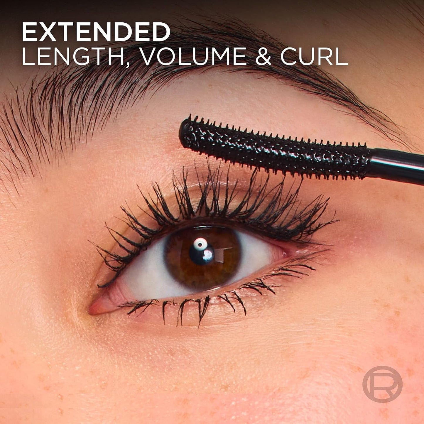 HotL'Oreal Paris Extensionist Mascara, Lengthening, Volumizing, and Curling Formula For a Lash Extension Eye Makeup Look, Washable Blackest Black