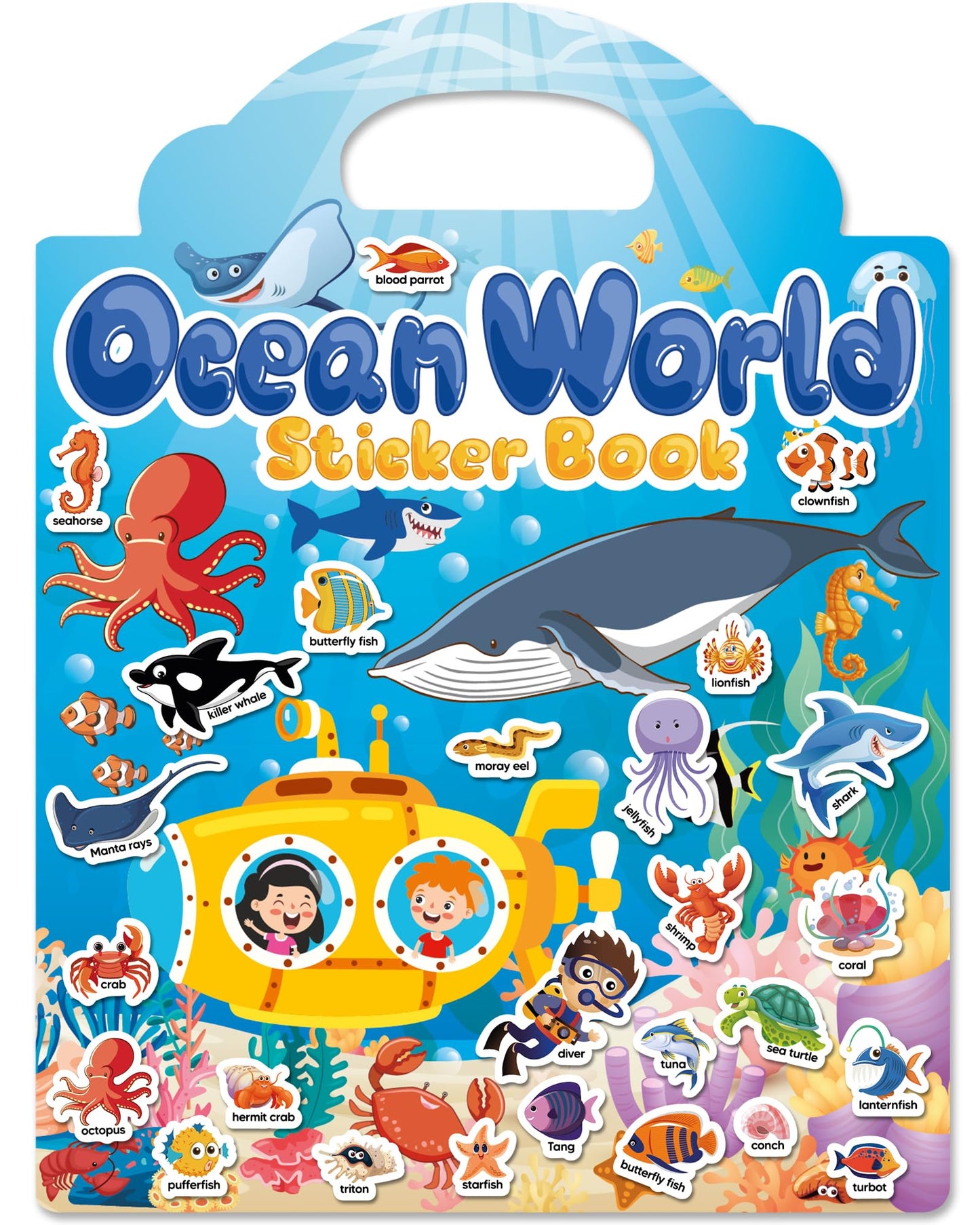 HotWalenced Reusable Sticker Book for Toddlers, Travel Stickers for Kids, Toddler Craft Activities Toys, Birthday Gifts for Boys & Girls