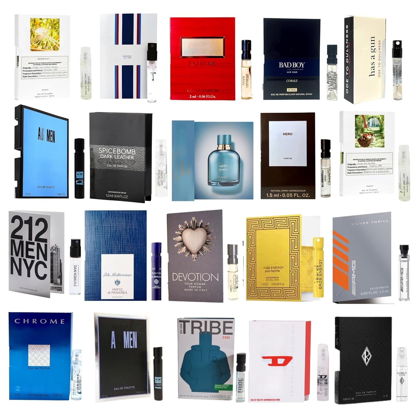 Hot Infinite Scents Cologne Samples for Men - 12 Designer Fragrance Brands