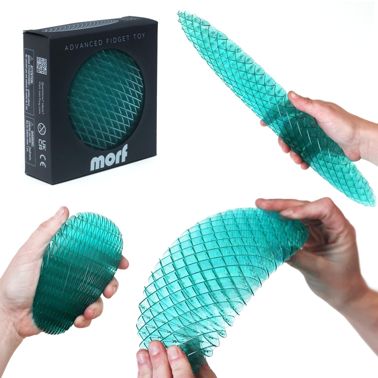 HotMorf Fidget Worm Toy - Flexible 3D Sensory Slug Figgy Toy for Kids, Teens, and Adults – Stretchy, Quiet, Stress and Anxiety Relief, Focus - For Play, School, Work Gifts, Great For Classroom and Office