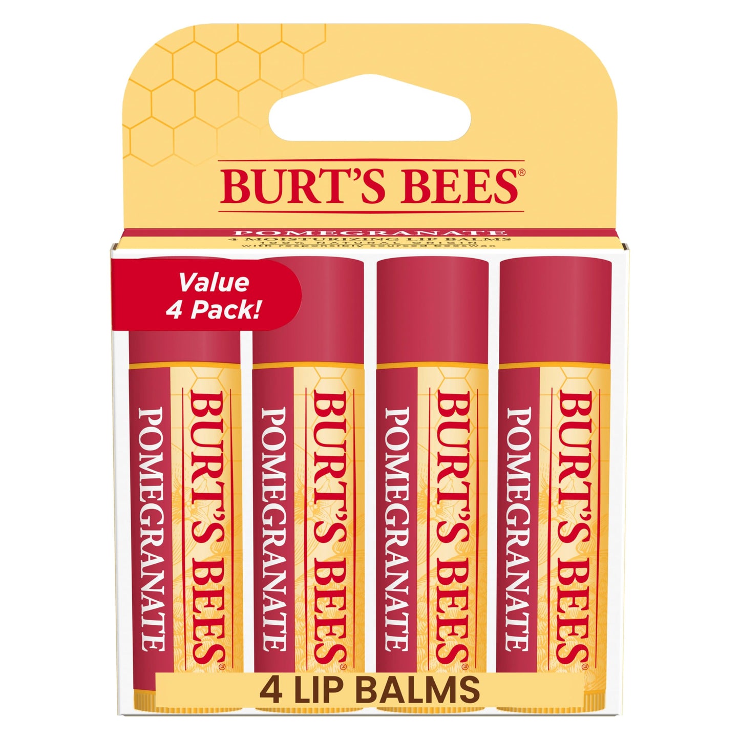 HotBurt's Bees 100% Natural Moisturizing Lip Balm (Original Beeswax)