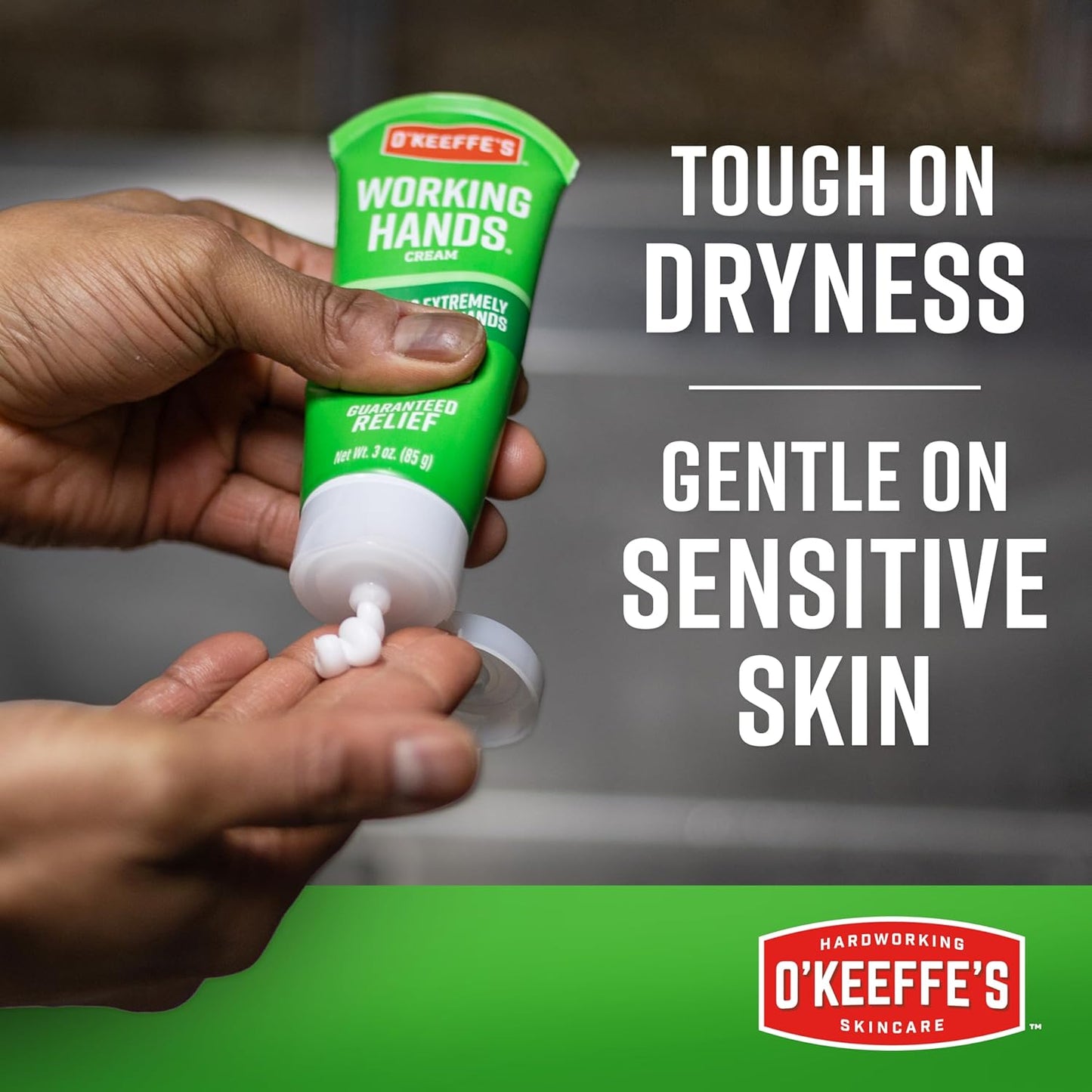 HotO'Keeffe's Working Hands Hand Cream for Extreme Dryness - 3 oz Tube (2 Pack) - Repairing Skincare for Cracked, Dry Hands