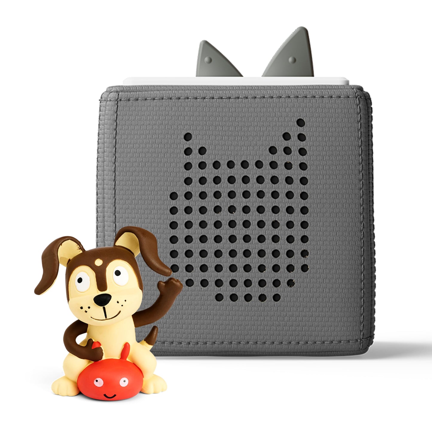 Hot Toniebox 1 Audio Player Starter Set with Playtime Puppy - Listen, Learn, and Play with One Huggable Little Box - Light Blue