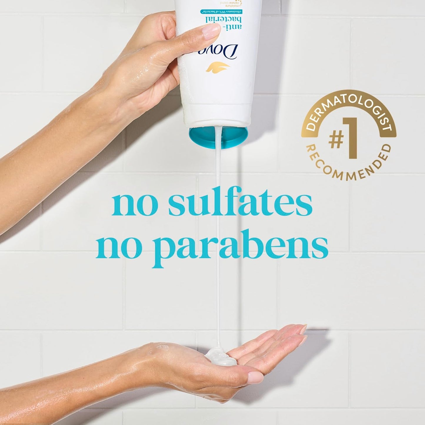 HotDove Body Wash with Pump Antibacterial For All Skin Types Protects from Dryness 30.6 oz