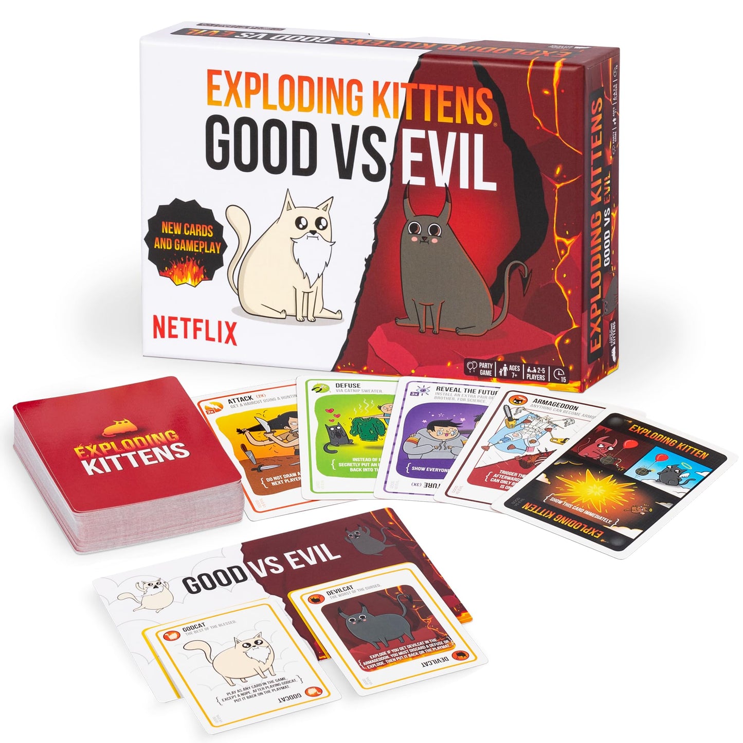 HotExploding Kittens Original Edition: 2-5 Players - Ages 7+ Family Card Game | Draw cards, betray your friends, and try not to explode! Great for family game nights, parties, travel, quick 15-minute play.