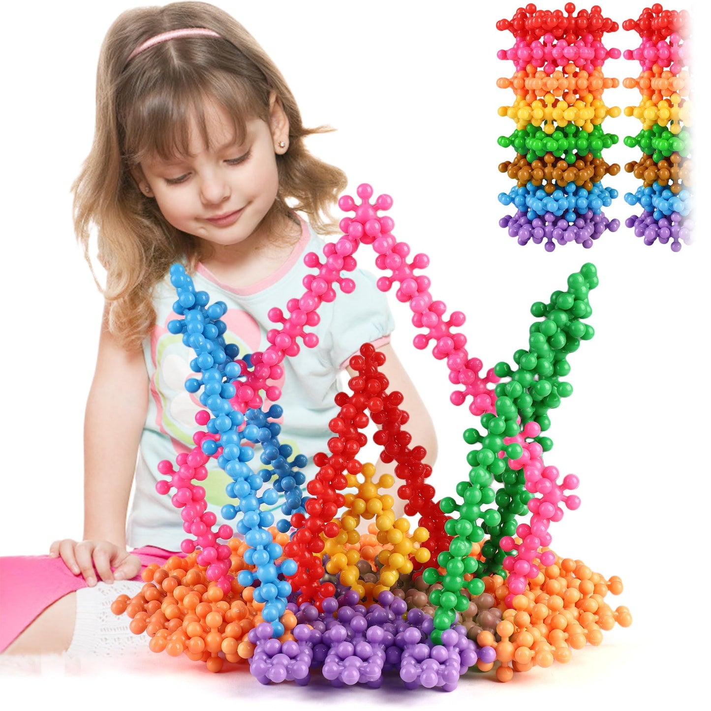 Hot TOMYOU 200 Pieces Building Blocks Kids STEM Toys Educational Discs Sets Interlocking Solid Plastic for Preschool Boys and Girls Aged 3+, Safe Material Creativity