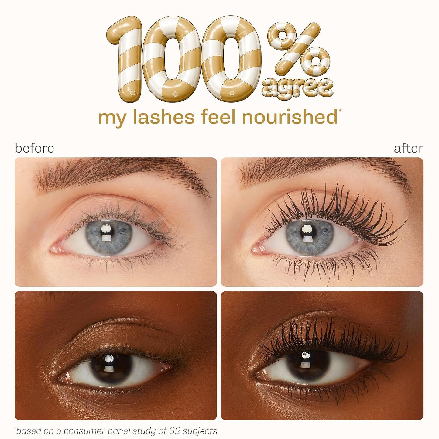 Hottarte tartelette XL tubing mascara – Lash Extensions in a Tube with Peptide, Extra-Bold Buildable Lifted Length & Volume, Smudge-Proof Longwear, Easy-to-Remove, Vegan & Cruelty-Free