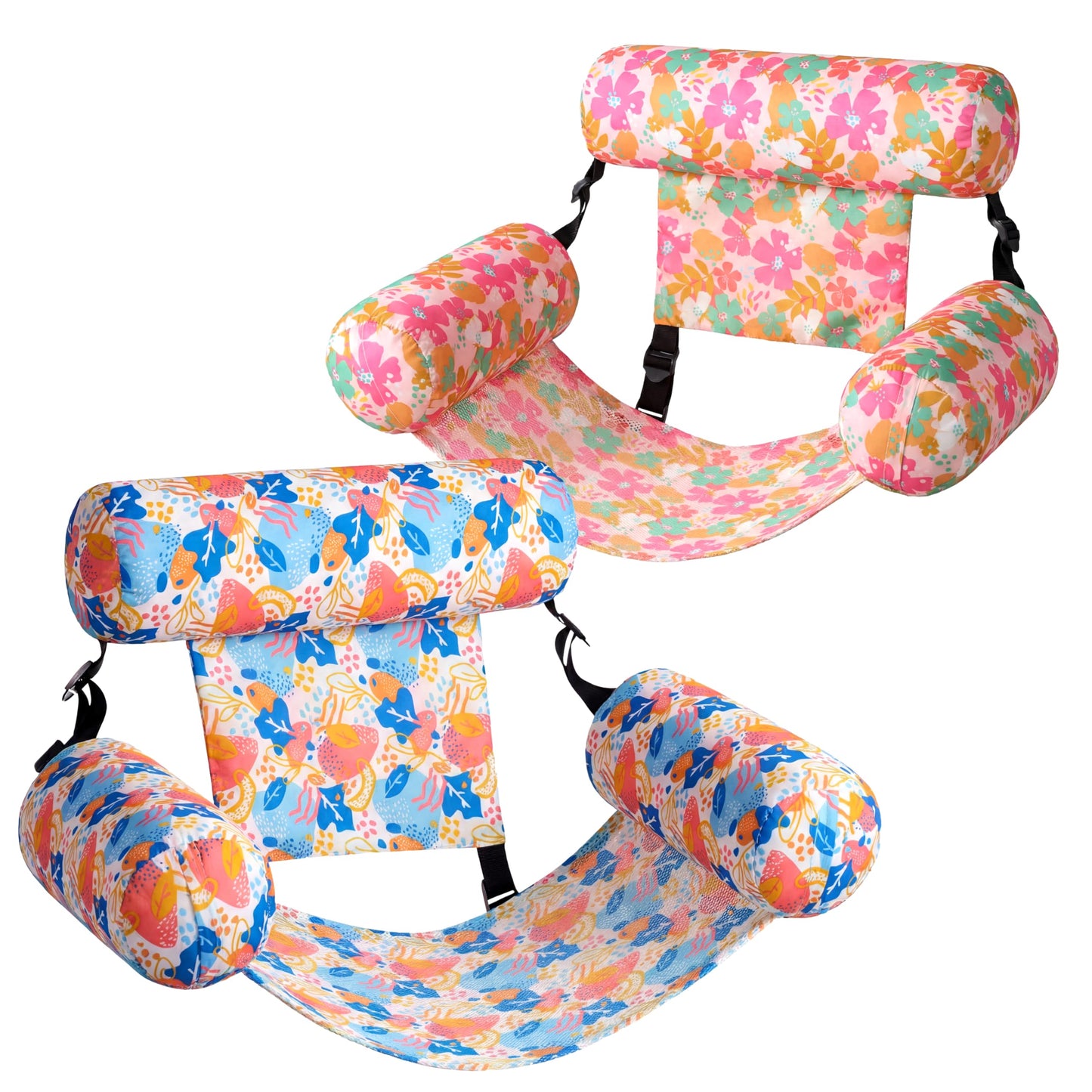 Hot SLOOSH Inflatable Pool Floats Adult,2 Packs Floating Lounge Chairs,Blow up Pool Noodles for Adult Heavy Duty,Floating Chair for Party Summer Water Beach Lake Fun