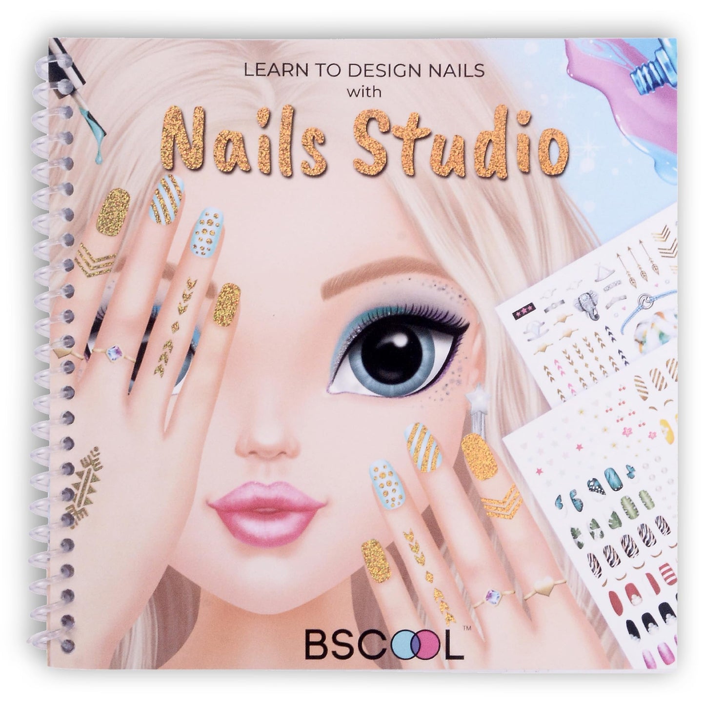Hot BSCOOL Drawing, Coloring & Sticker. Nails & Makeup Dress Up Sticker Book with 240+ Removable Stickers. Endless Nail Design and Makeup Combination for Kids Ages 4 and Up. Gift for Girls