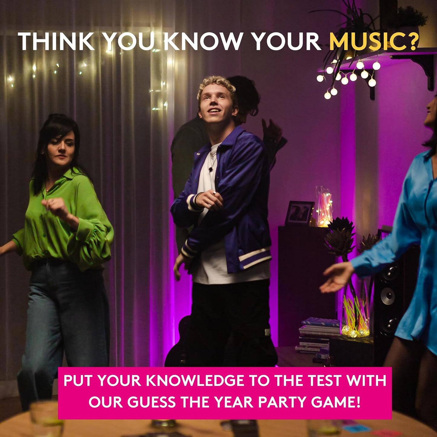 HotJumbo Hitster - The Music Fun Party Quiz Card Game, 2-10 Players - 300 Plus Iconic Music Hits - Great for Adult and Family Game Night