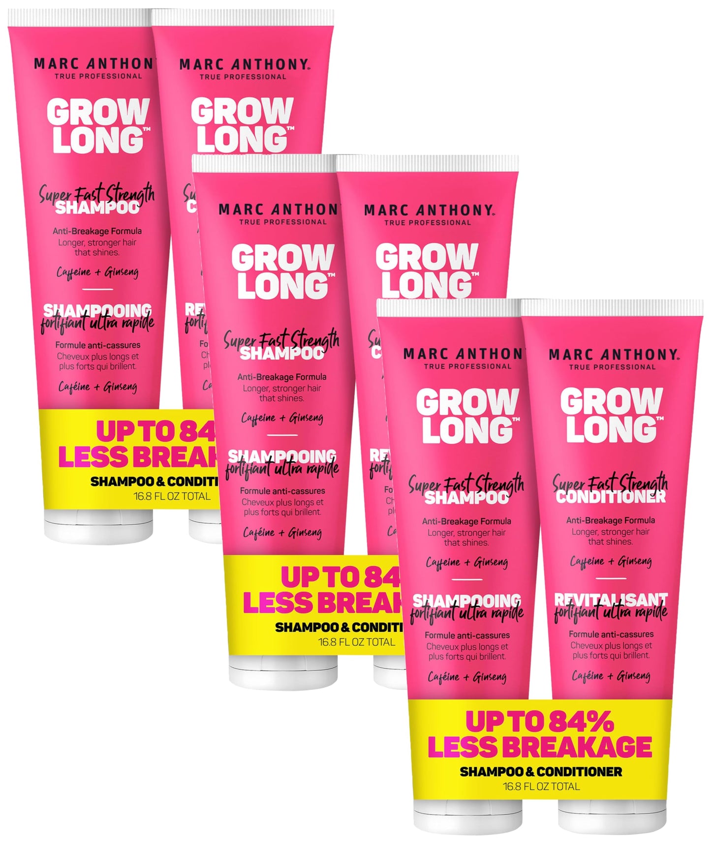 HotMarc Anthony Shampoo and Conditioner Gift Set, Grow Long Biotin - Anti-Frizz Deep Conditioner For Split Ends & Breakage - Vitamin E, Caffeine & Ginseng for Curly, Dry & Damaged Hair
