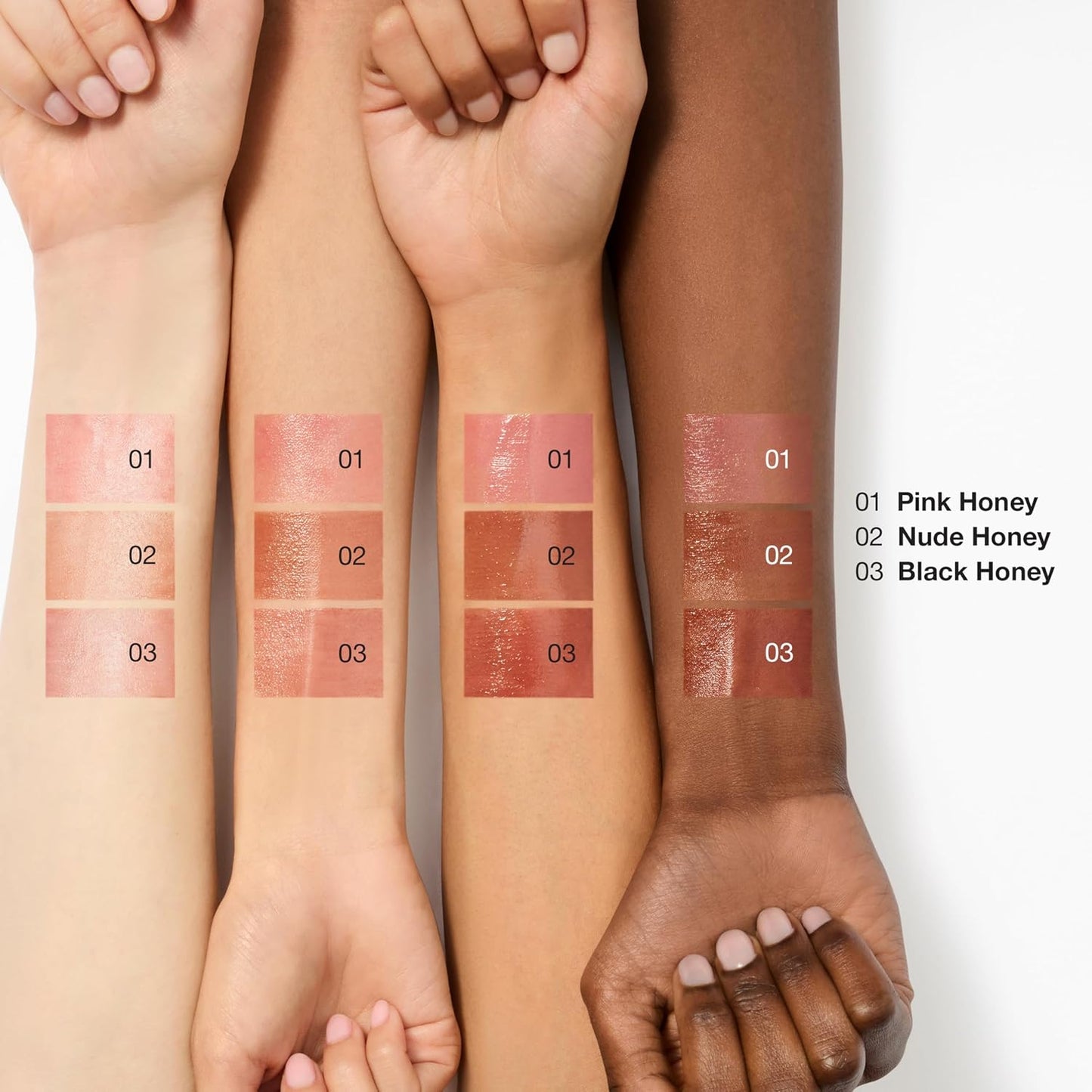 HotClinique Almost Lipstick Tinted Lip Balm in 3 Iconic Shades Black Honey, Pink, and Nude Honey | Sheer + Lightweight