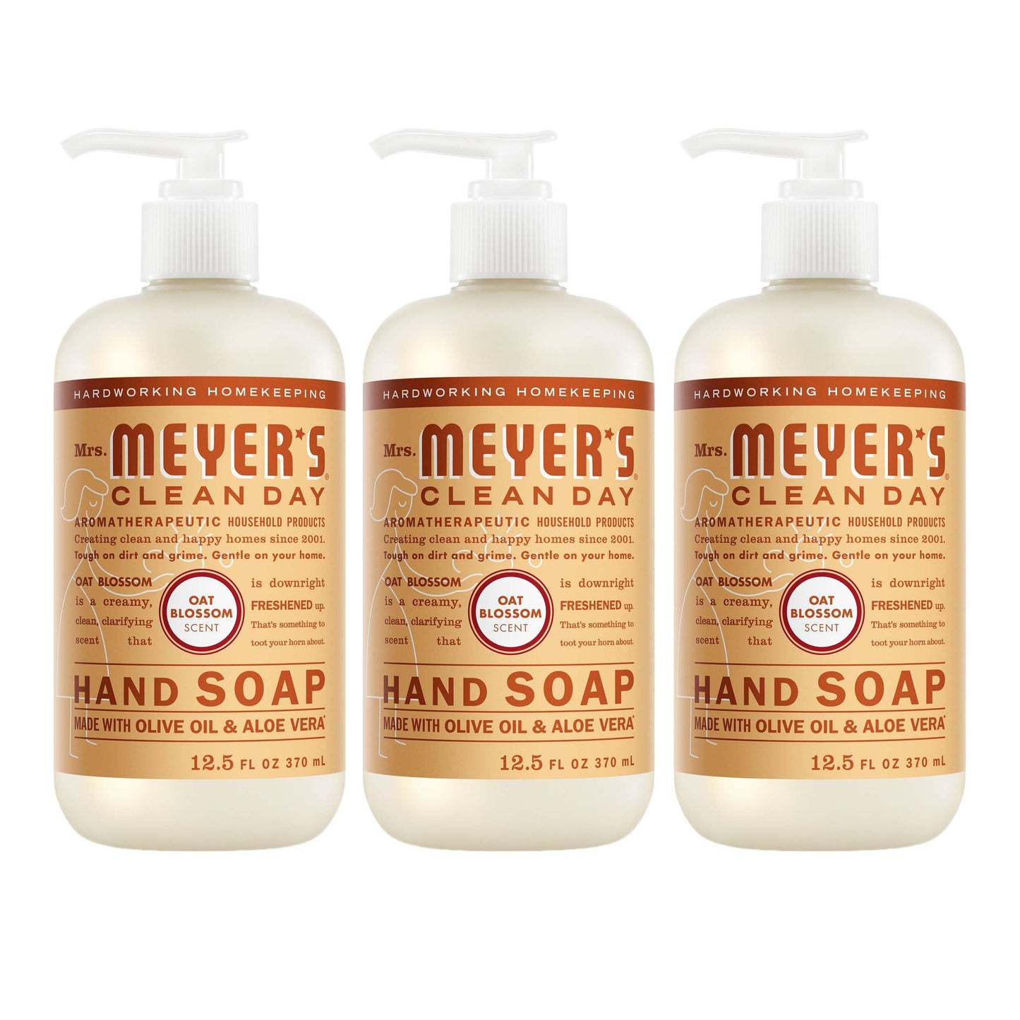 HotMRS. MEYER'S CLEAN DAY Hand Soap, Lemon Verbena Scent, 12.5 Fl Oz Bottle - 3 Pack