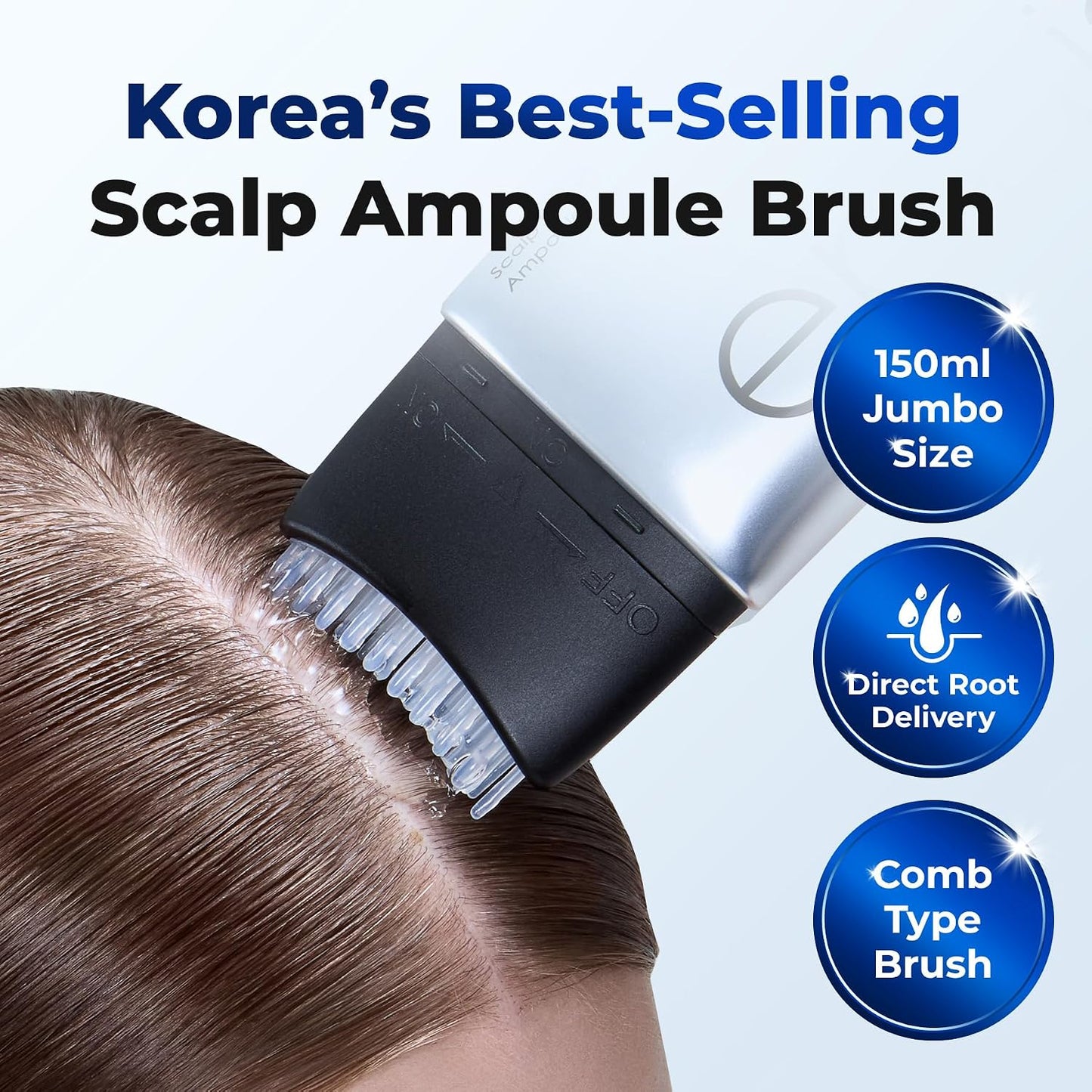 HotEPAIS Scalp Boosting Serum, Comb Applicator Scalp Ampoule with 38 Brush Tips, Clinically Tested Dandruff & Flake Reduction, Biome PDRN Exosome, Korean Hair Care, 5.07 fl.oz.