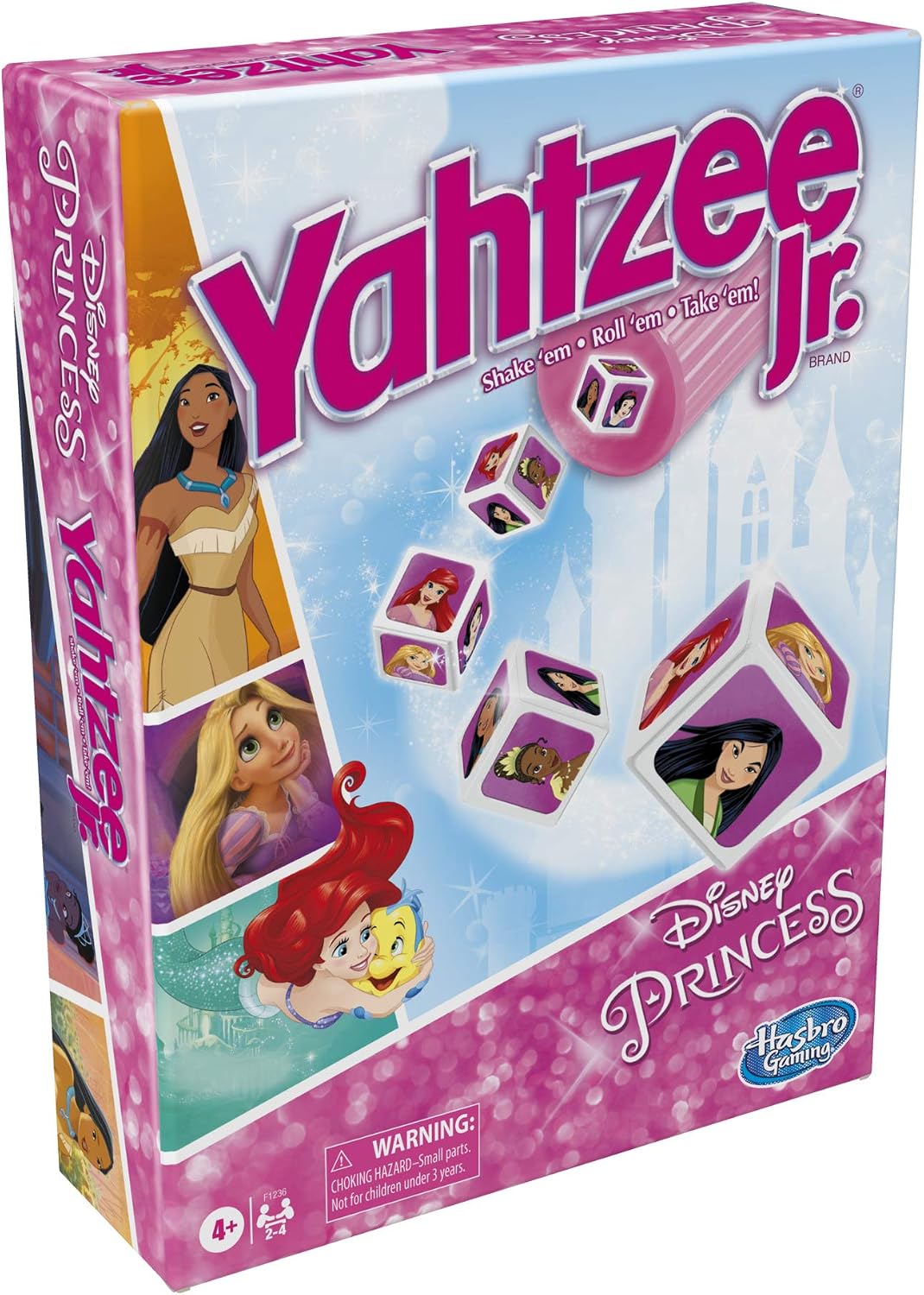 Hot Hasbro Gaming Yahtzee Jr.: Disney Princess Edition Board Game for Kids Ages 4 and Up, for 2-4 Players, Counting and Matching Game for Preschoolers (Amazon Exclusive)